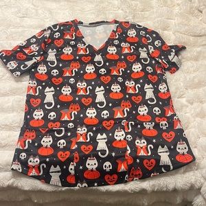 Halloween Scrub Top!